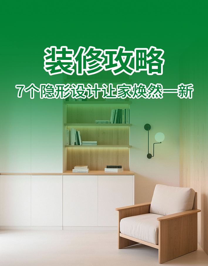 家越住越乱？试试这7个"隐形设计"，高级感拉满！
